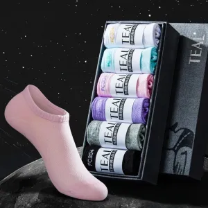 Thin Antibacterial Candy-colored Low Cut Short Tube Women's Socks