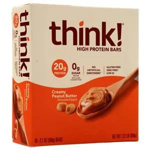 Think Thin High Protein Bar Creamy Peanut Butter 10 bars
