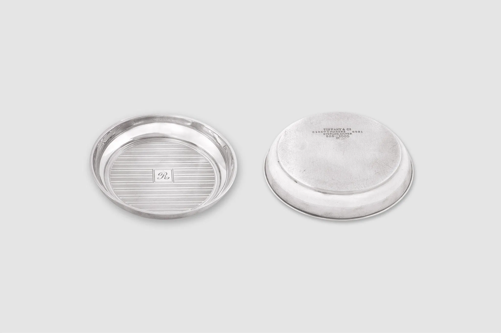 Tiffany & Co. Sterling Set of 12 Silver Drinks Coasters