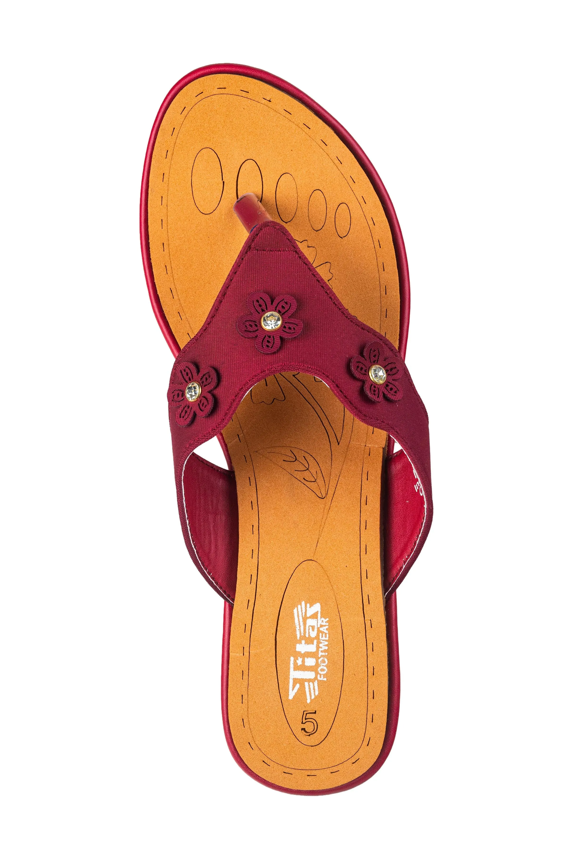 Titas Ladies Cherry Chappal