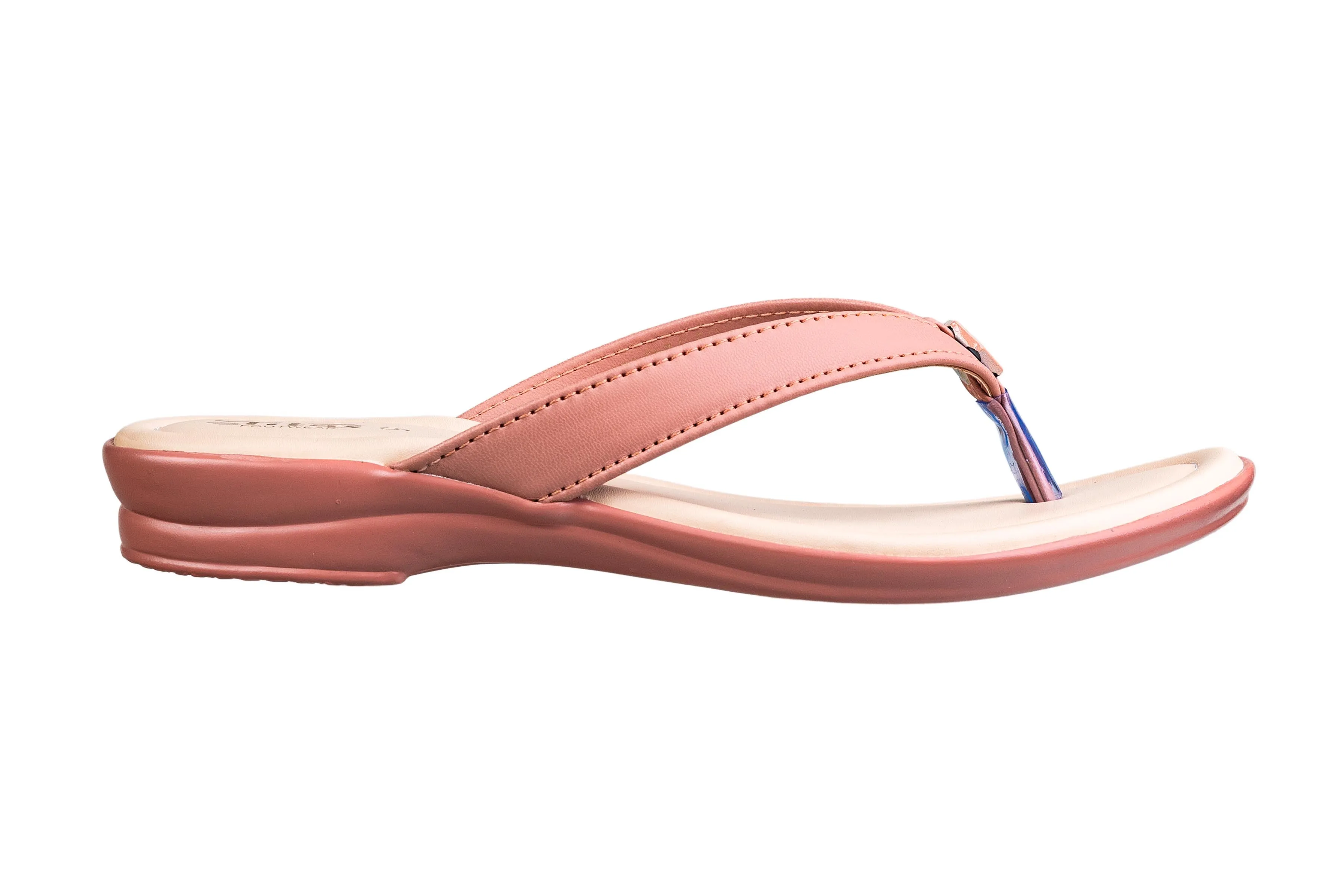 Titas Ladies Peach Chappal