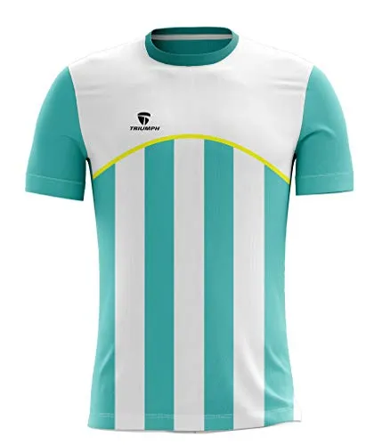 Triumph Unisex Sublimated Football Jersey Dark Light White Size S