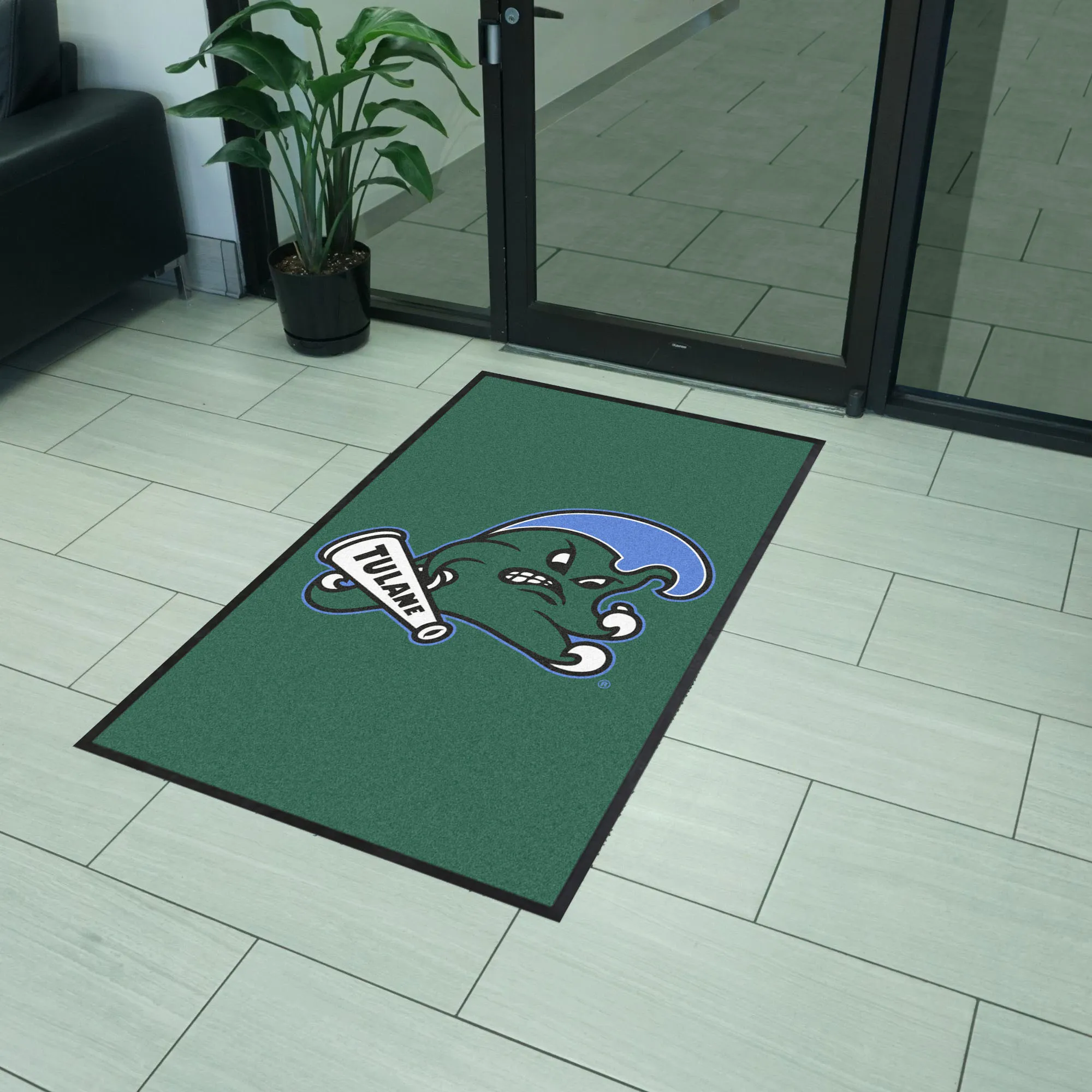 Tulane University 3X5 Logo Mat - Portrait