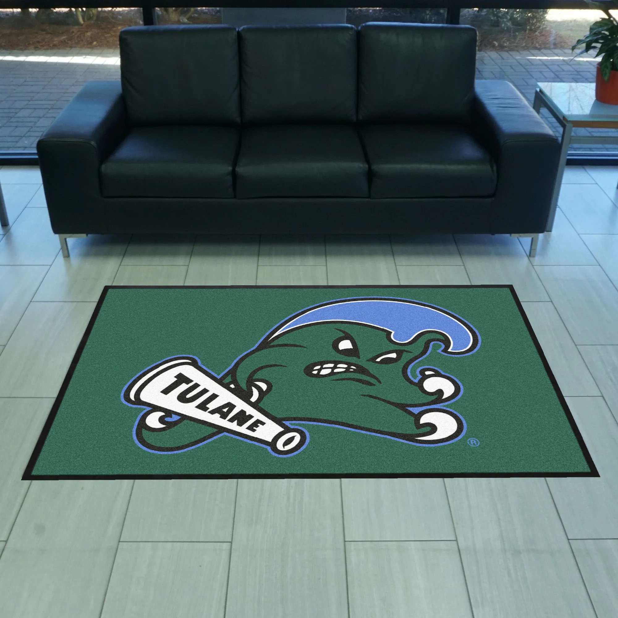 Tulane University 4X6 Logo Mat - Landscape