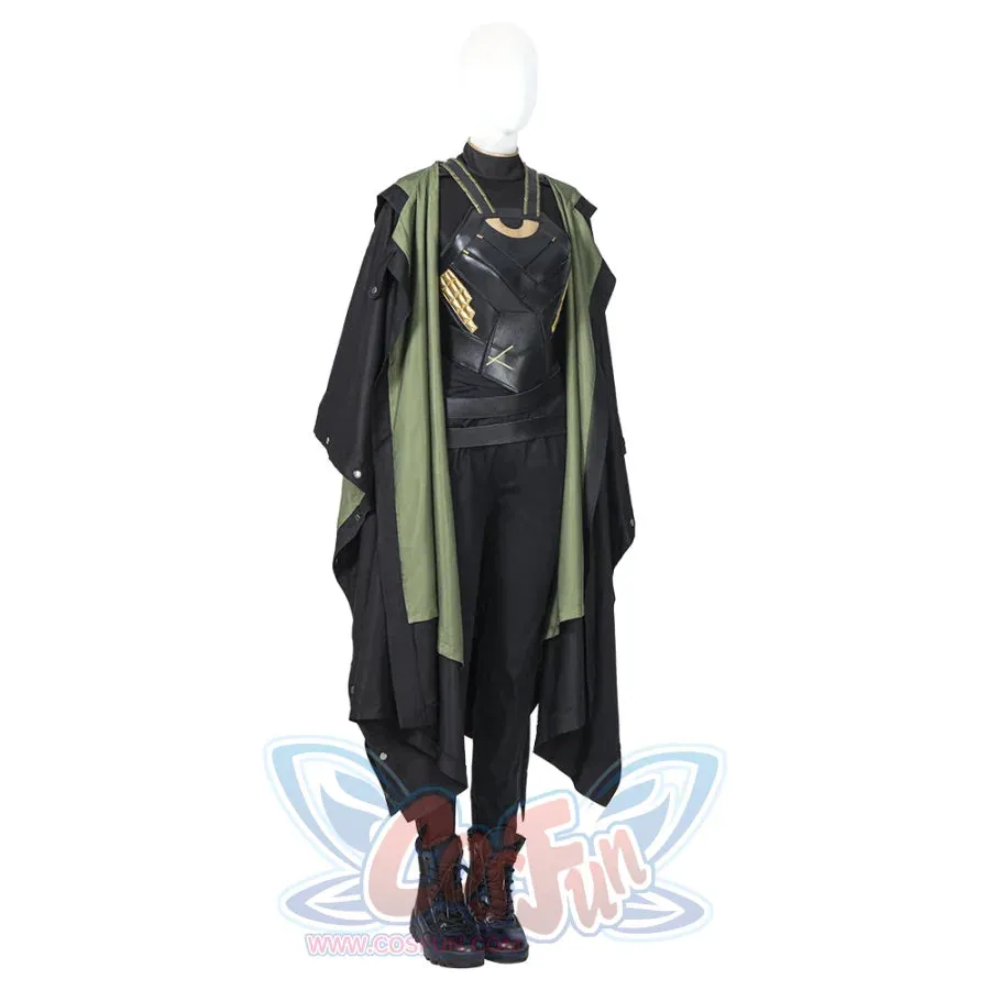 TV Show Loki Sylvie Cosplay Costume Dark Green Version C00654