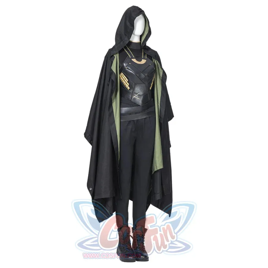 TV Show Loki Sylvie Cosplay Costume Dark Green Version C00654