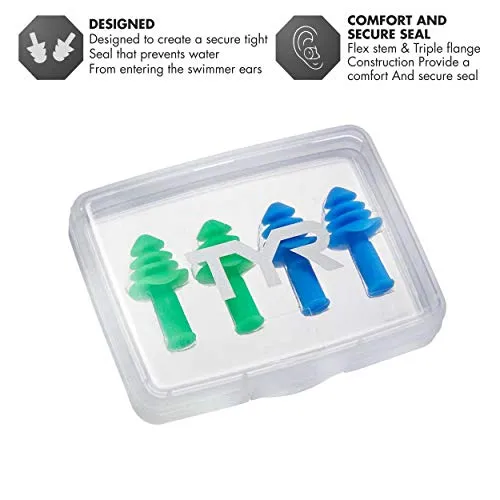 Ty Ergoflex Earplugs,All (Blue-Green)