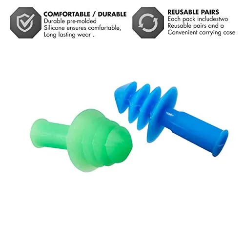 Ty Ergoflex Earplugs,All (Blue-Green)