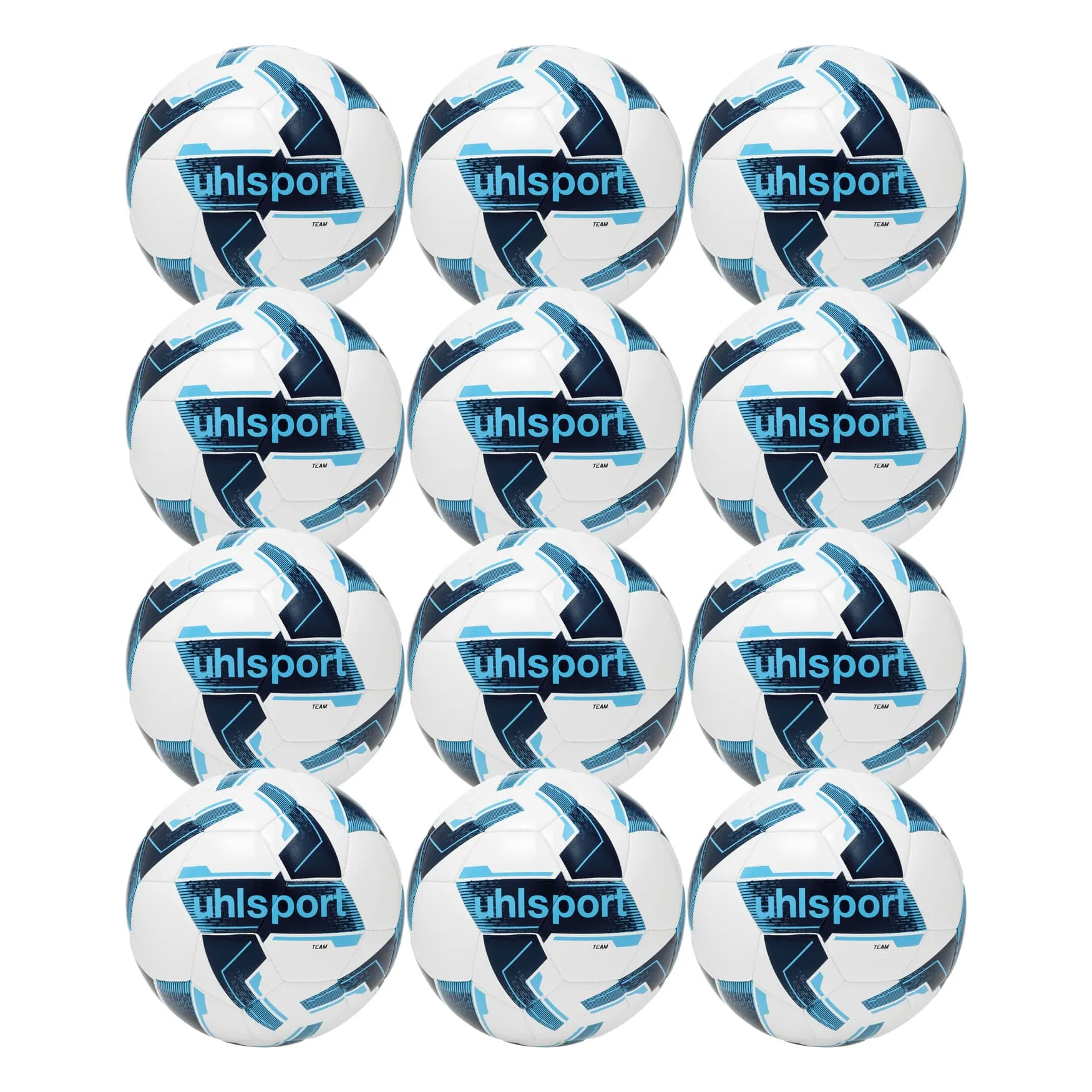Uhlsport Team Training Football Size 3 Pack of 12 - White
