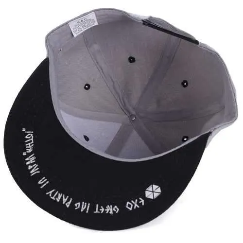 Unisex Letter Hello Embroidery Baseball Cap Adjustable Hipster Outdooors Flat Hip-hop Hats