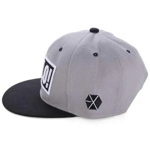 Unisex Letter Hello Embroidery Baseball Cap Adjustable Hipster Outdooors Flat Hip-hop Hats