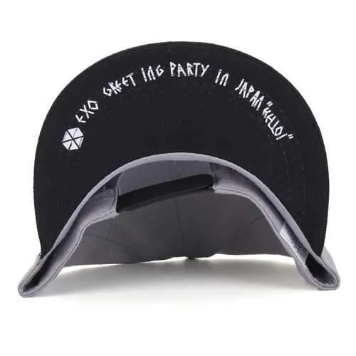 Unisex Letter Hello Embroidery Baseball Cap Adjustable Hipster Outdooors Flat Hip-hop Hats