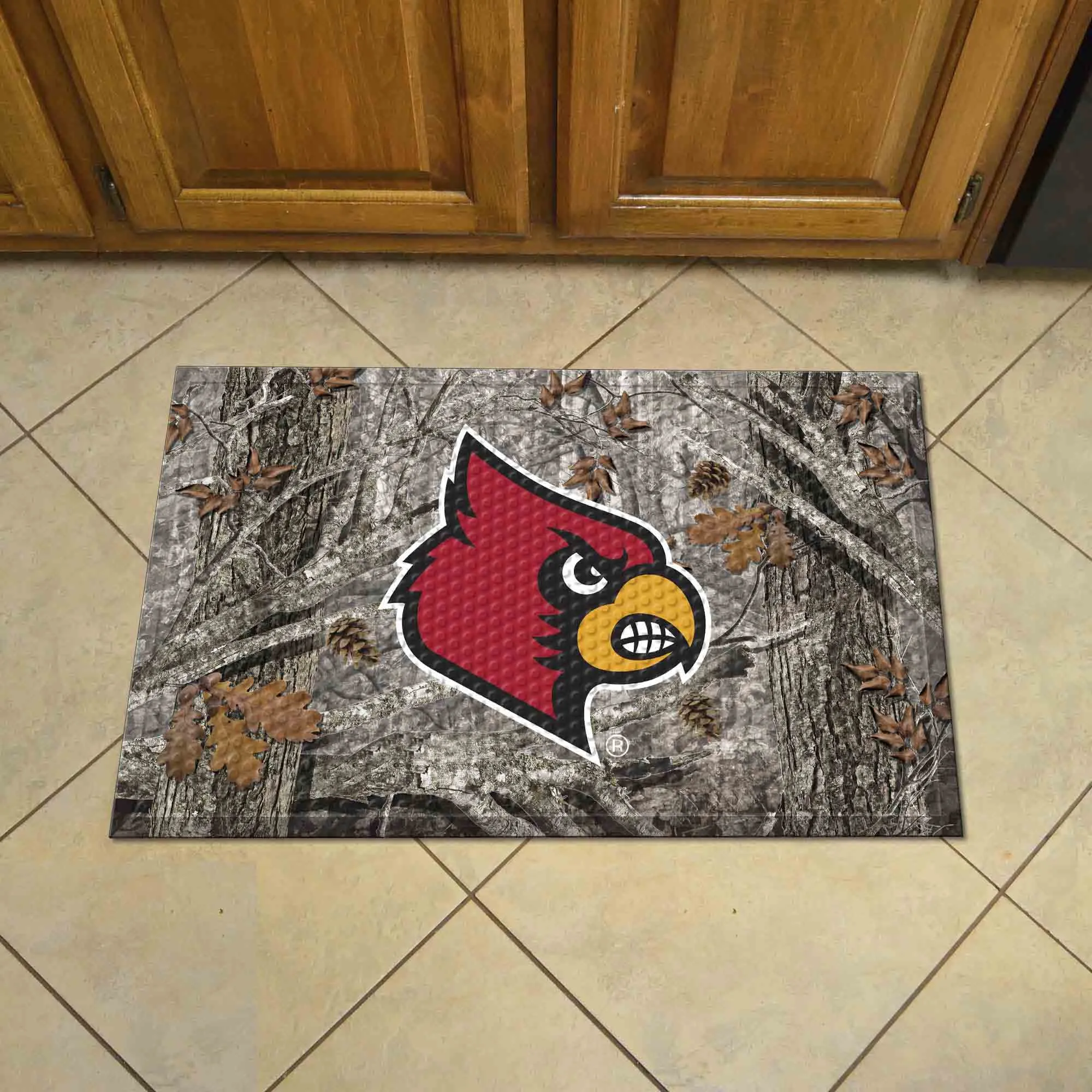 University of Louisville Camo Scraper Mat