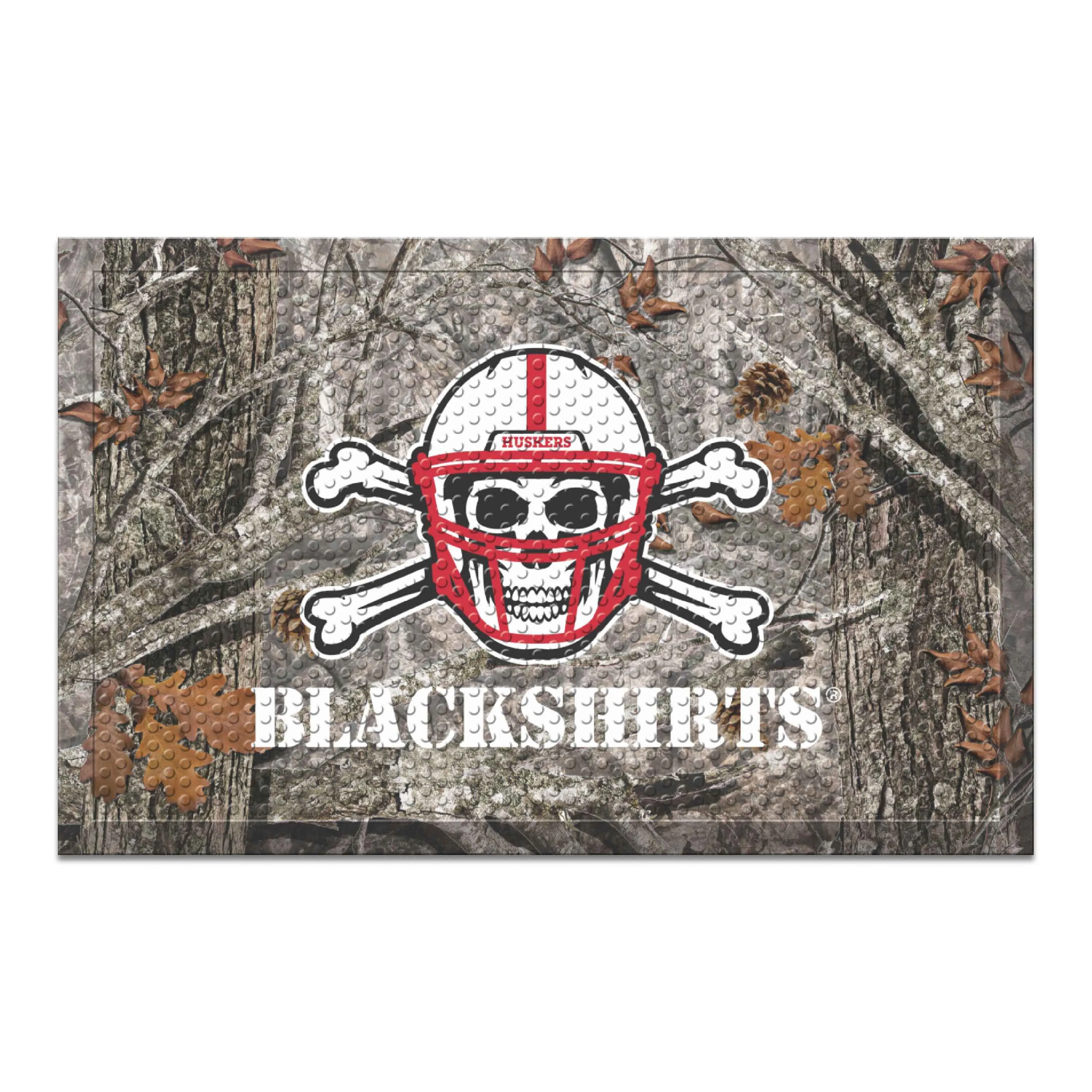 University of Nebraska Camo Scraper Mat