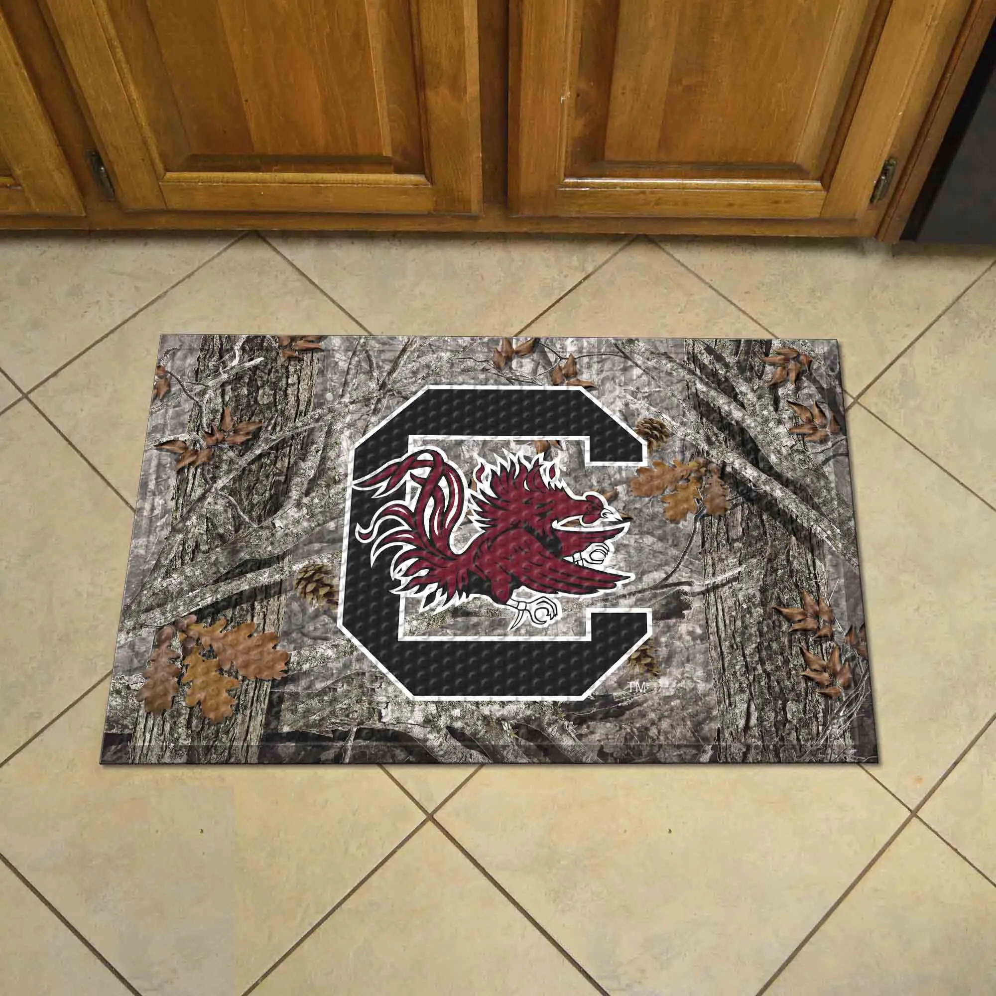 University of South Carolina Camo Scraper Mat