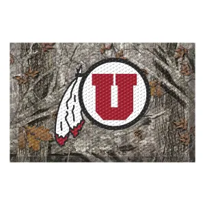 University of Utah Camo Scraper Mat