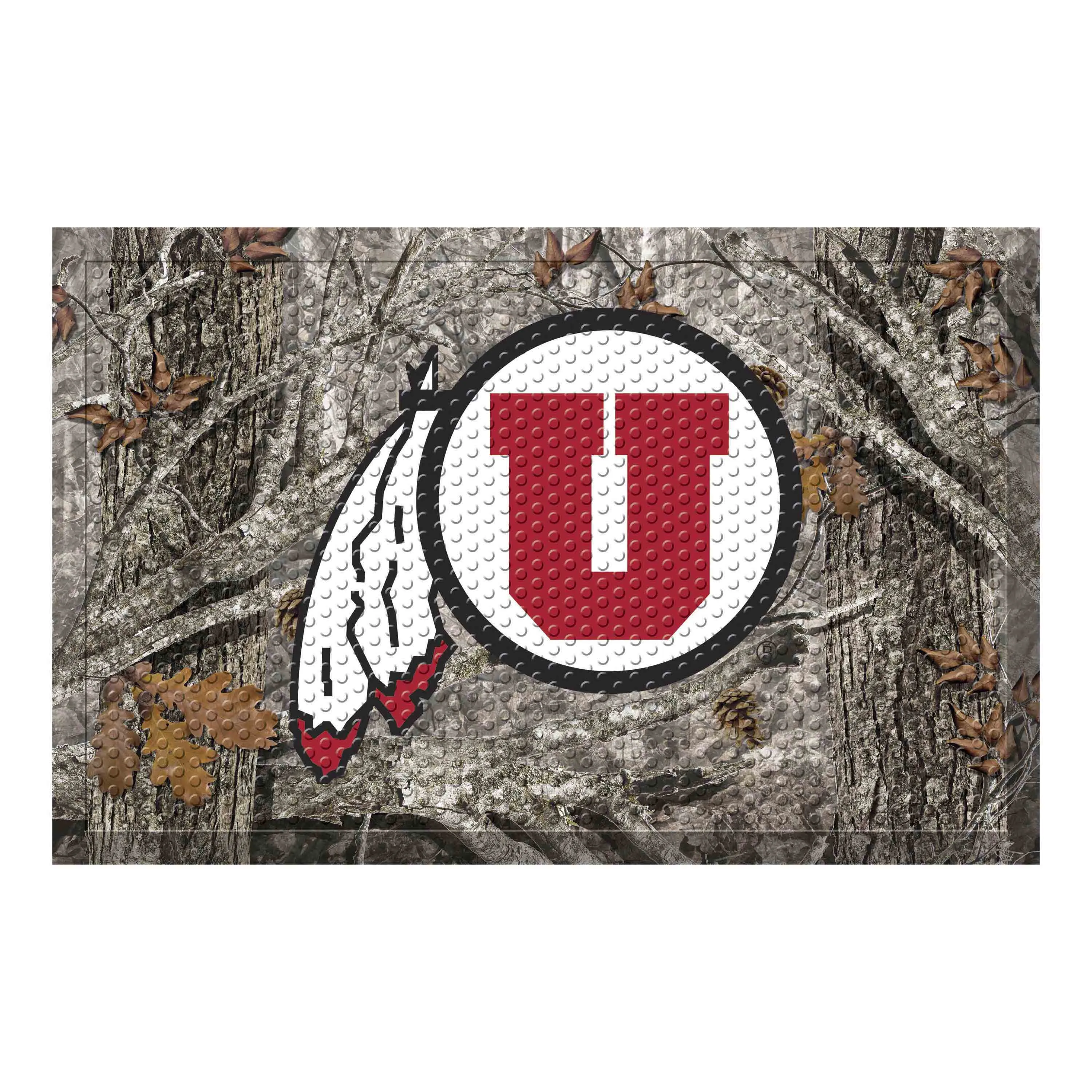 University of Utah Camo Scraper Mat