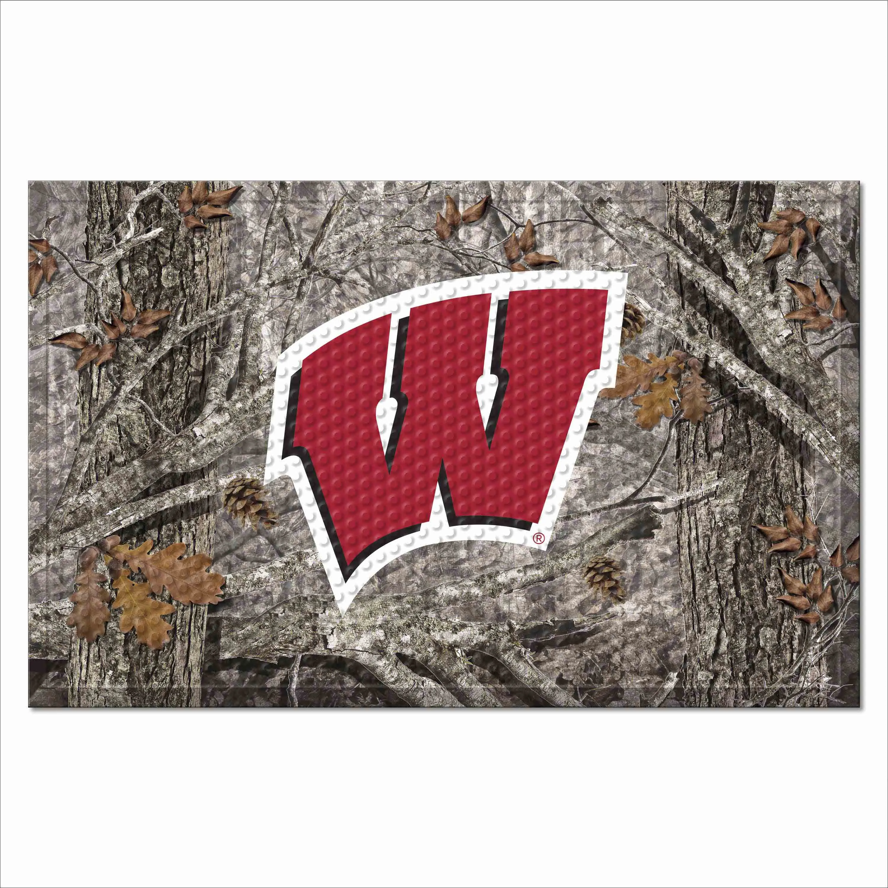 University of Wisconsin Camo Scraper Mat