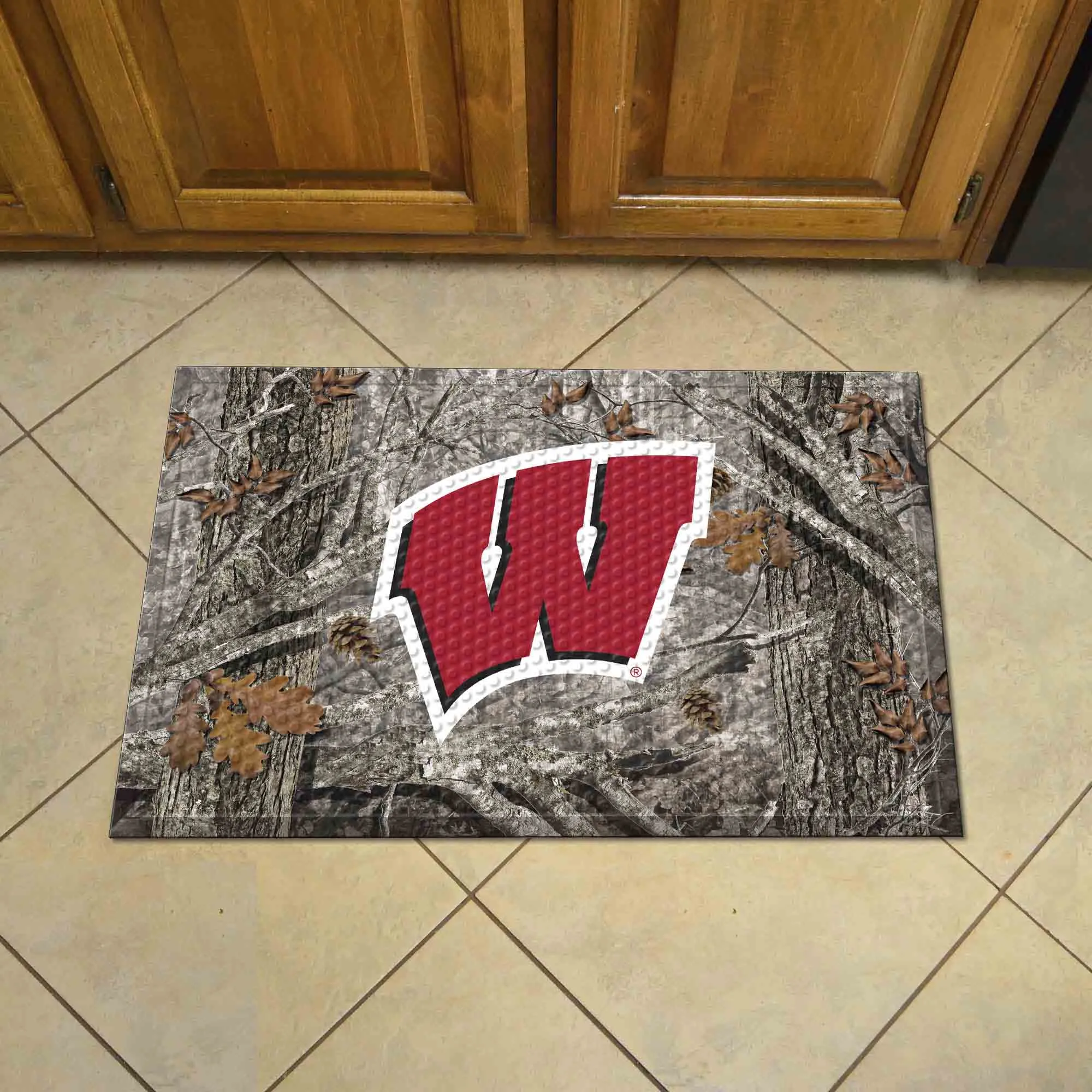 University of Wisconsin Camo Scraper Mat
