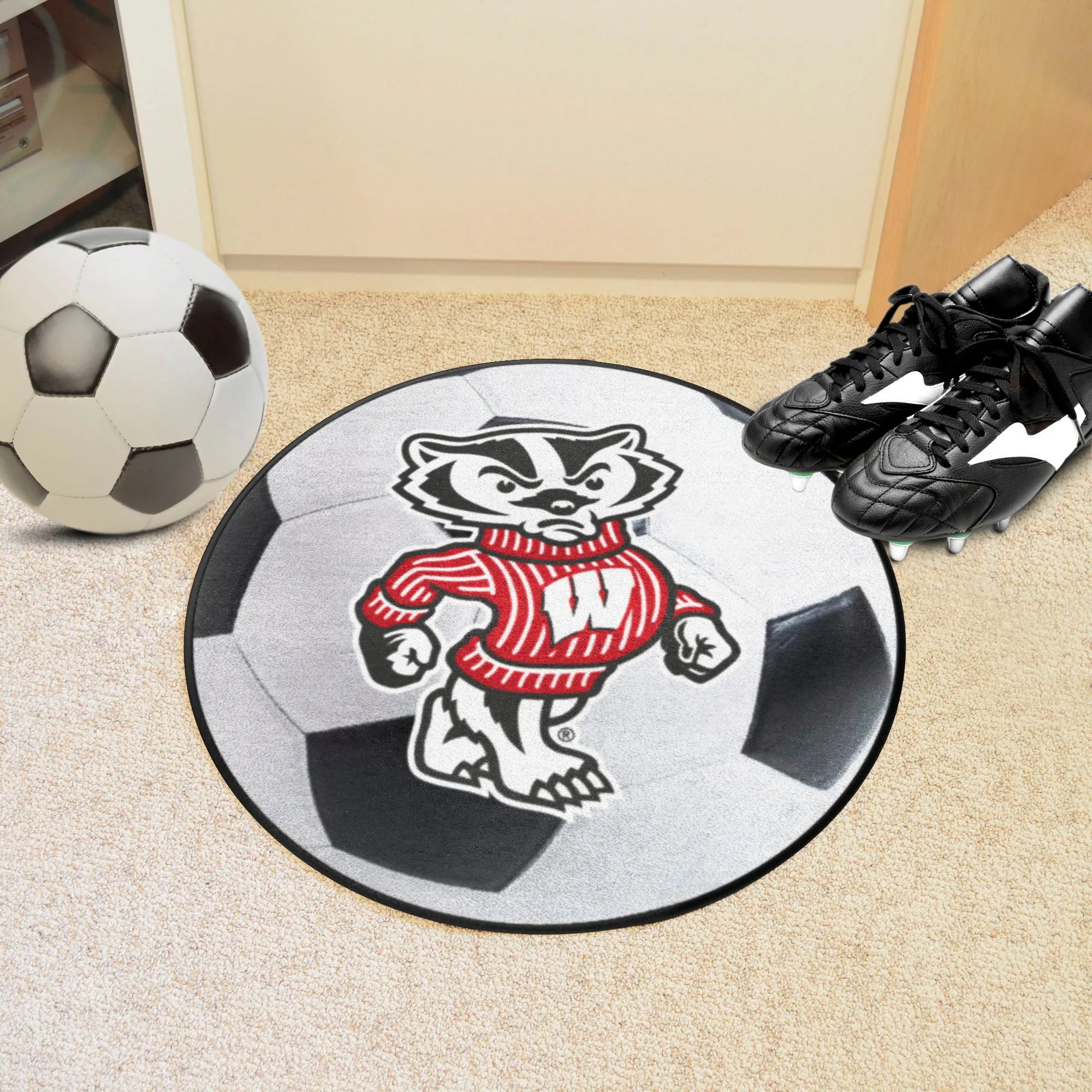 University of Wisconsin Soccer Ball Mat