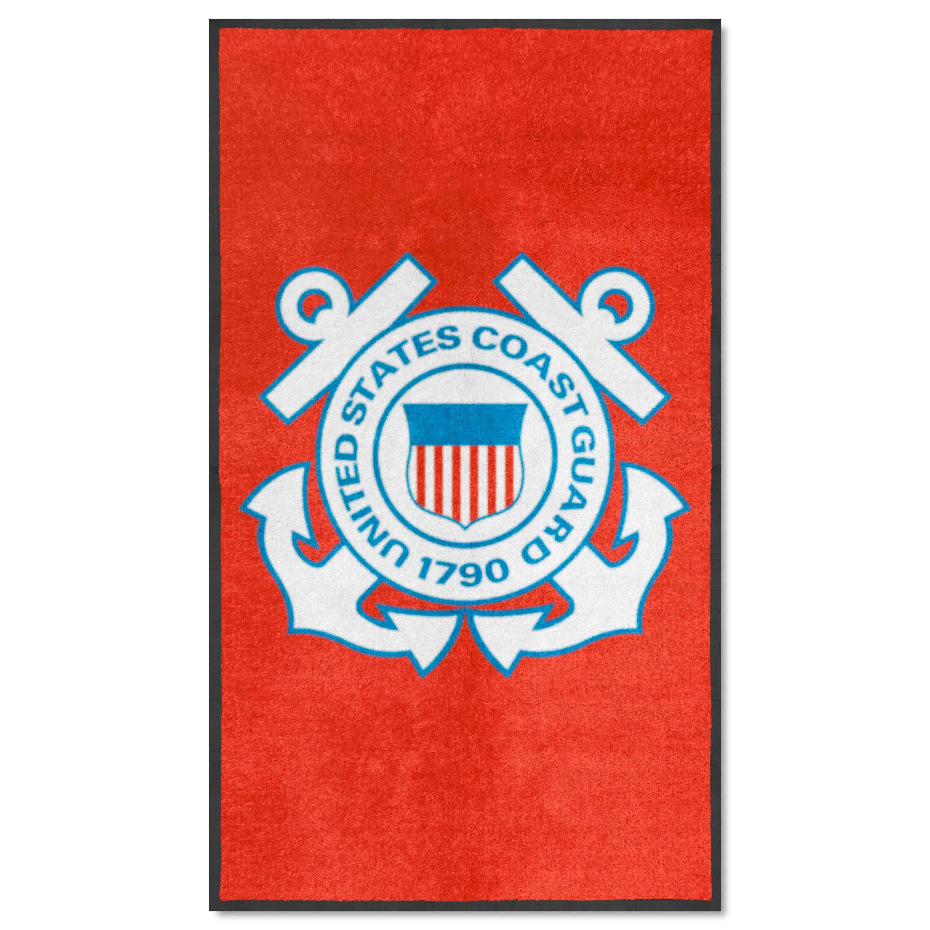 US Coast Guard 3X5 Logo Mat - Portrait