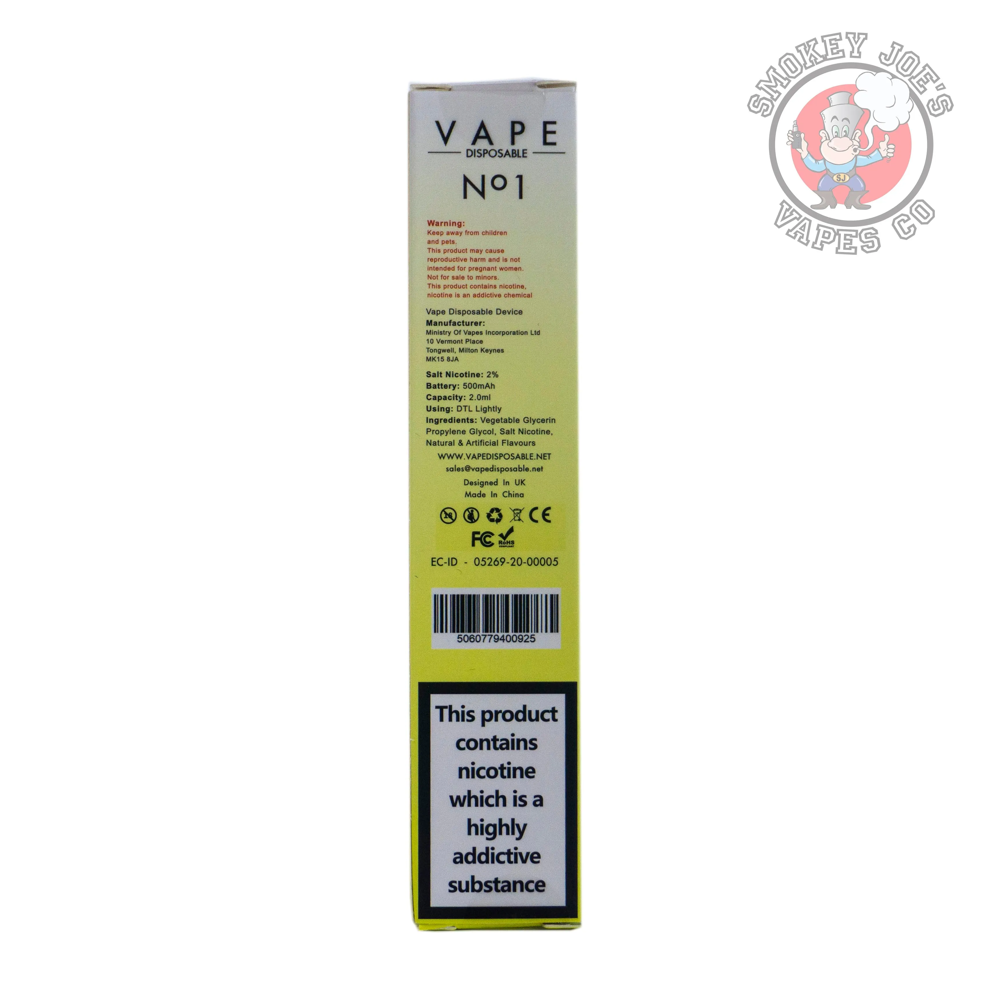 Vape Disposable - Lemon Cola - 20mg