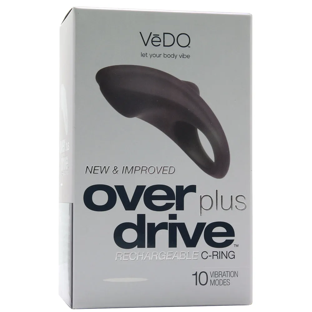 VeDO Overdrive  Rechargeable Vibrating Ring - Just Black