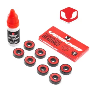 Venom Abec 9 Skateboard Bearings & Venom Bearing Lubricant Pack