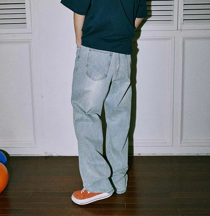 Vintage washed jeans-D866 | Inspanda