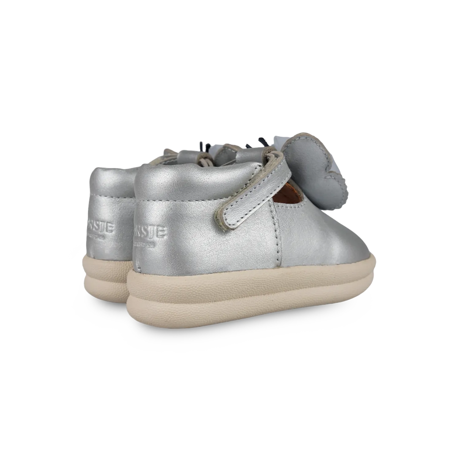 Vlindy Shoes | Silver Grey Metallic Leather
