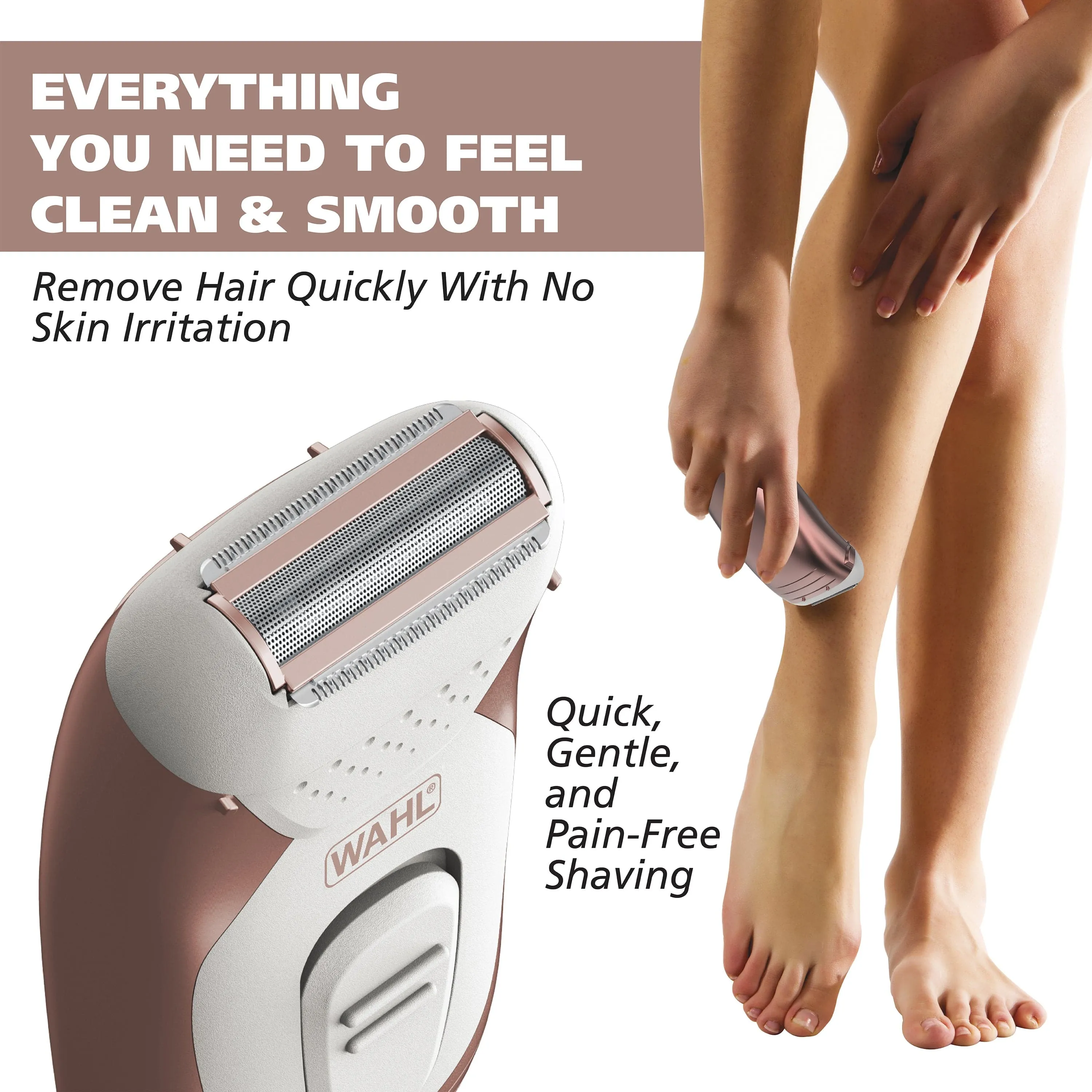 Wahl Smooth Confidence, Ladies Waterproof, Battery Shaver WT3024992
