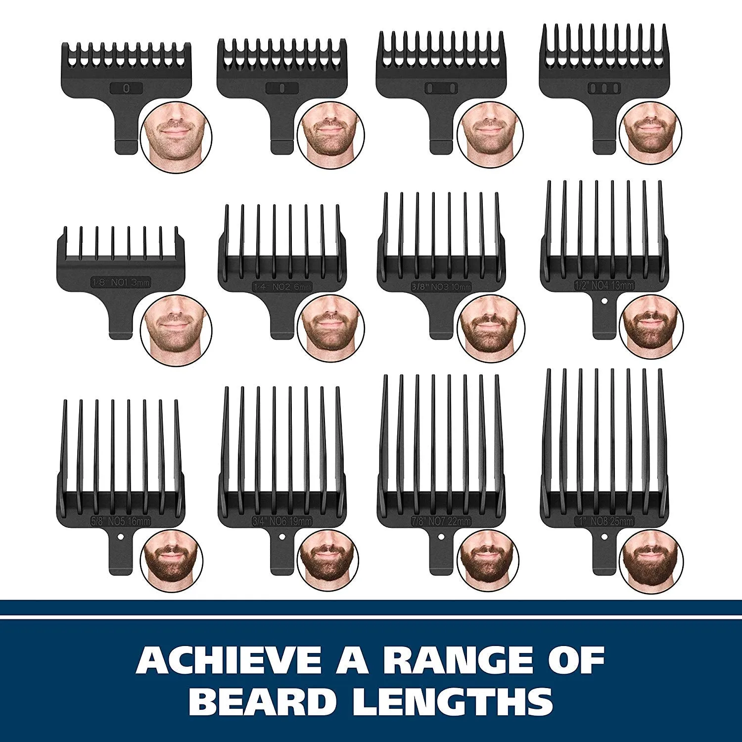 Wahl Stainless Steel Lithium Ion  Beard Trimmer for Men, Hair Clippers, Shavers, Nose Ear Trimmers, Rechargeable All in One Men's Grooming Kit - Model 9818