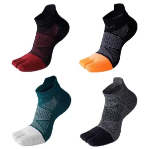 Warmth and Comfort for Winter: Cotton Five Toe Socks for Men's Soccer and Running