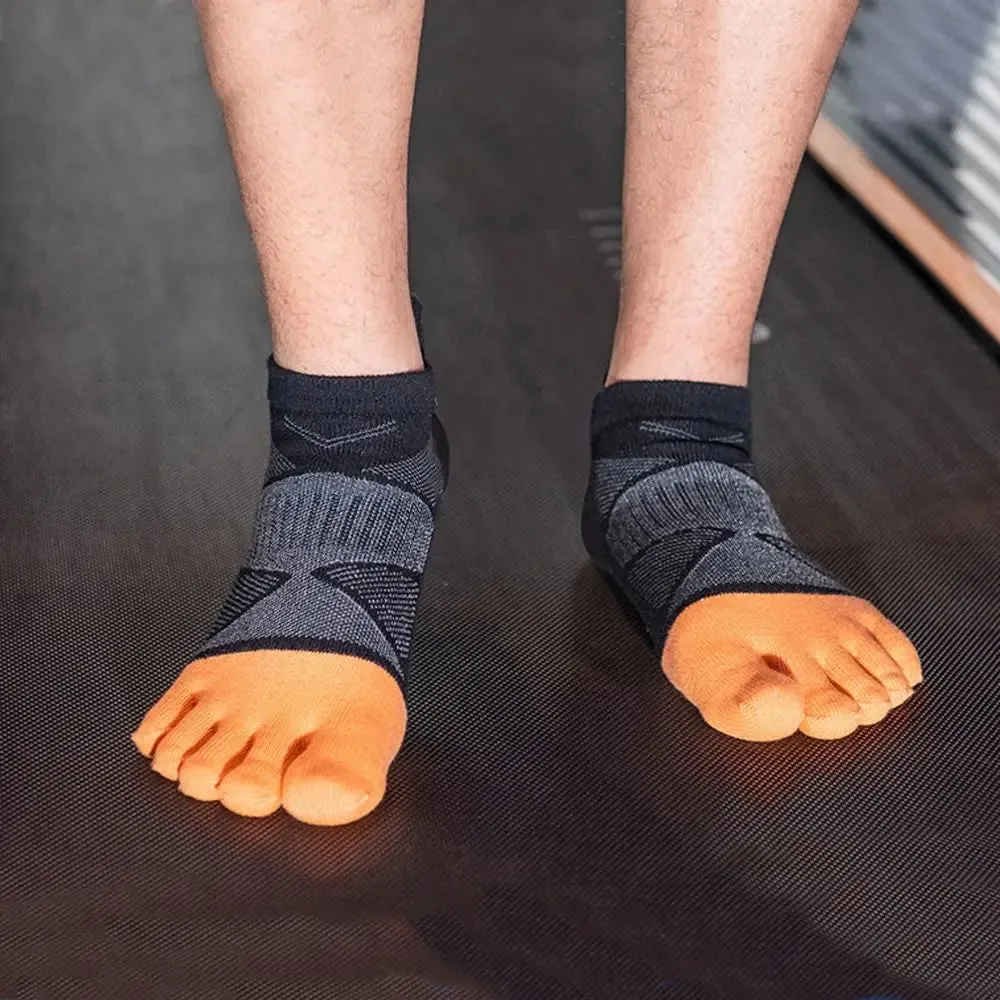 Warmth and Comfort for Winter: Cotton Five Toe Socks for Men's Soccer and Running
