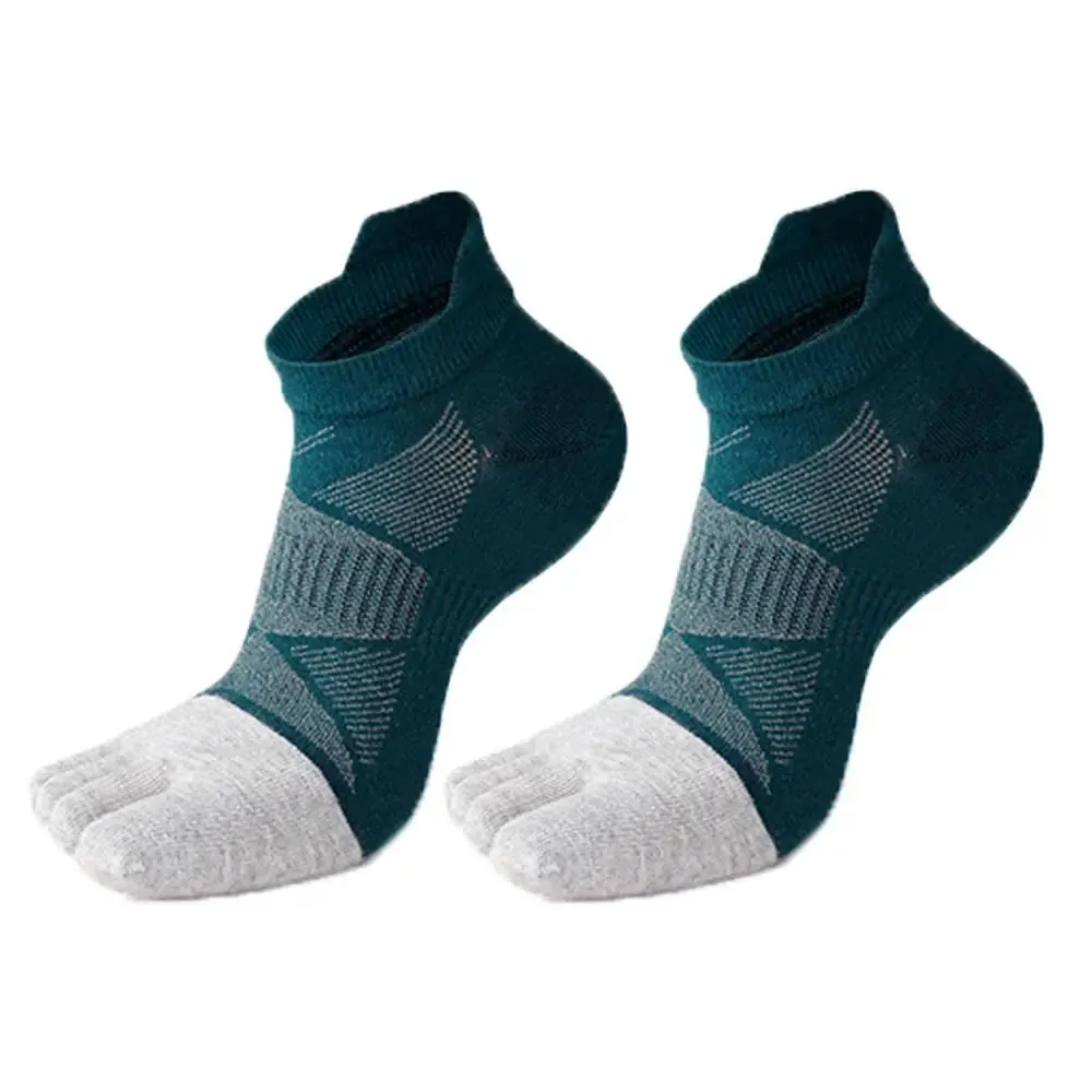 Warmth and Comfort for Winter: Cotton Five Toe Socks for Men's Soccer and Running
