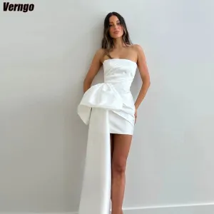 Wedding Dresses Sleeveless Strapless Mermaid Bridal Gown Simple Satin