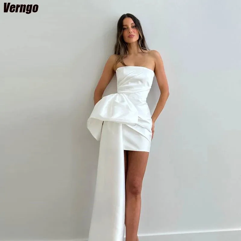 Wedding Dresses Sleeveless Strapless Mermaid Bridal Gown Simple Satin