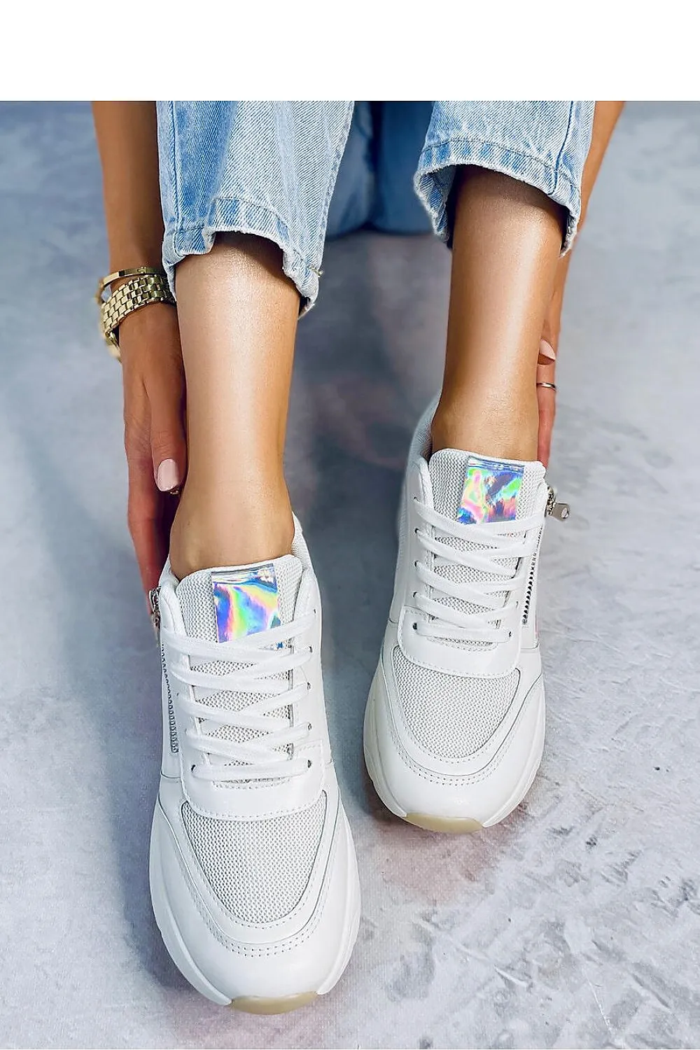 Wedge heel sneakers