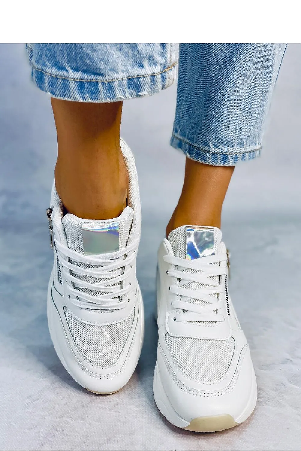 Wedge heel sneakers