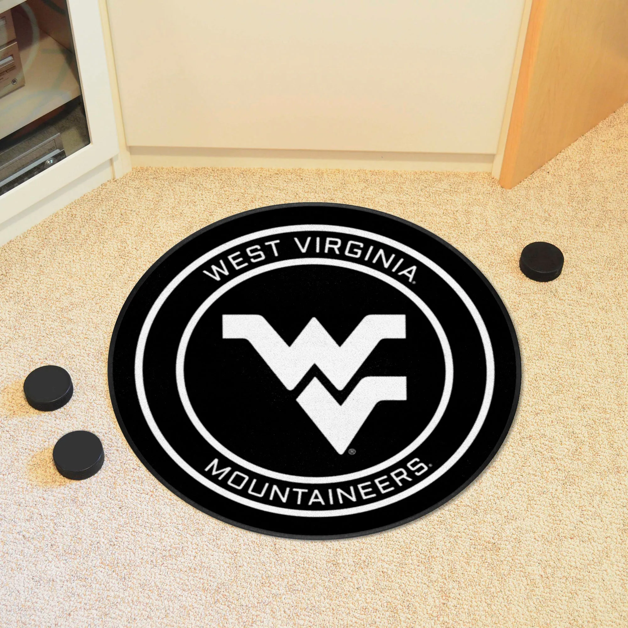 West Virginia University Puck Mat
