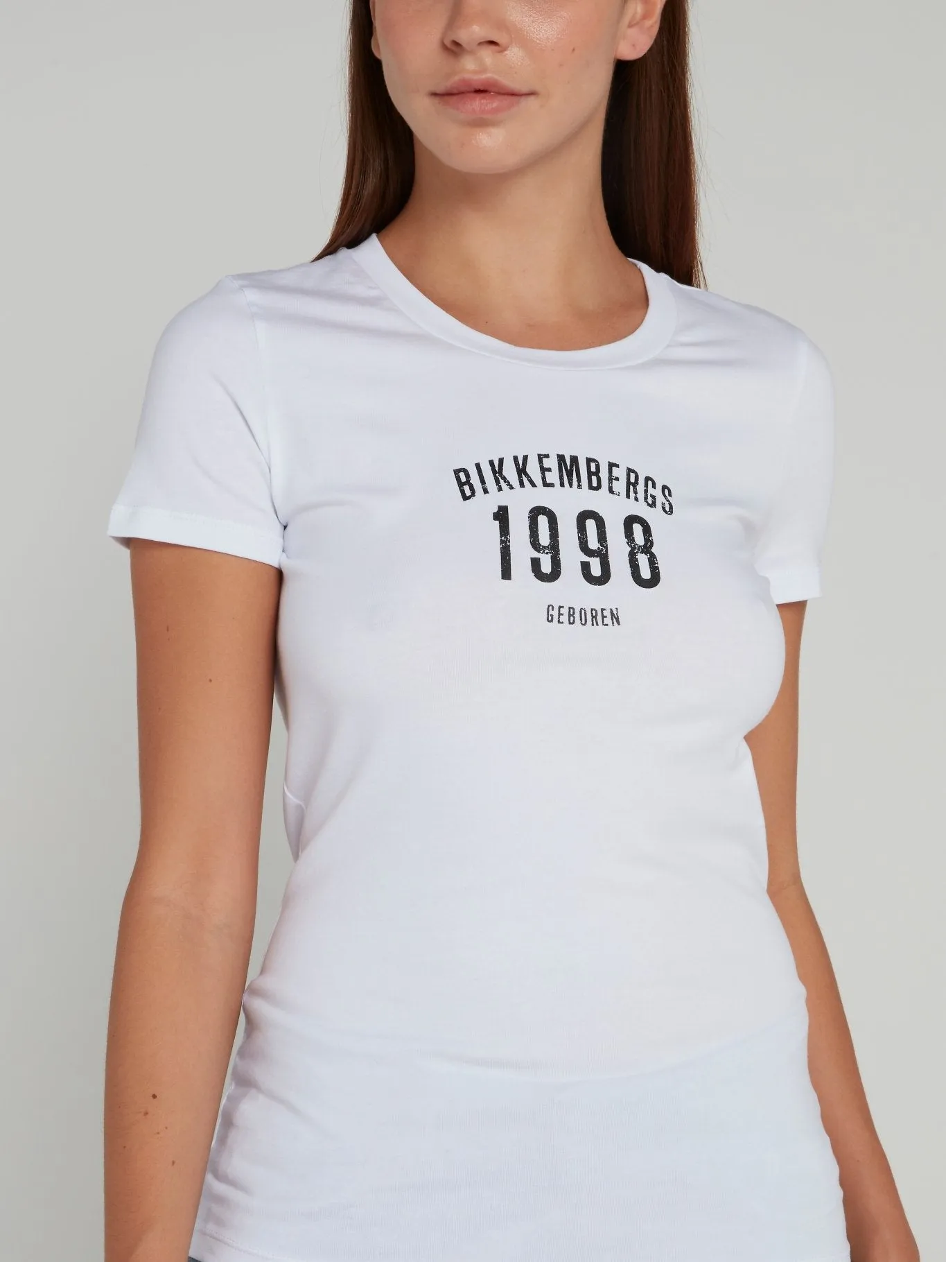 White Logo Fitted Shirt