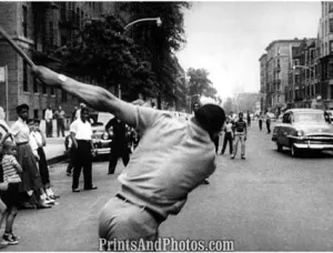 WILLIE MAYS & Kids Stickball NYC  3421