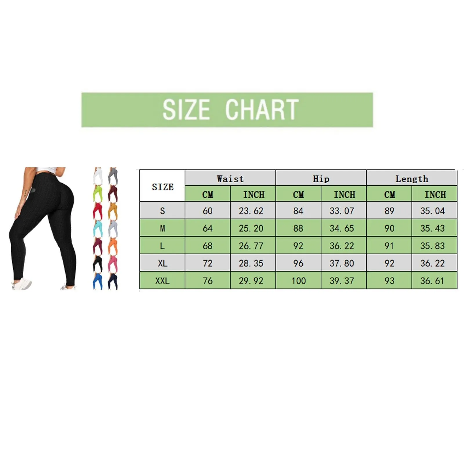 Women High Waist Push Up Legging Pants
