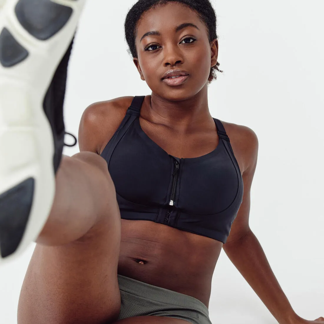 Women's High-Support Zip Sports Bra