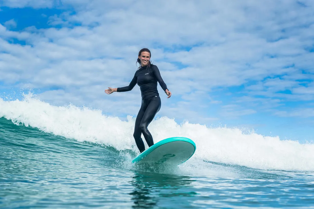 Women's Long Sleeve UV-resistant Surfing T-Shirt black