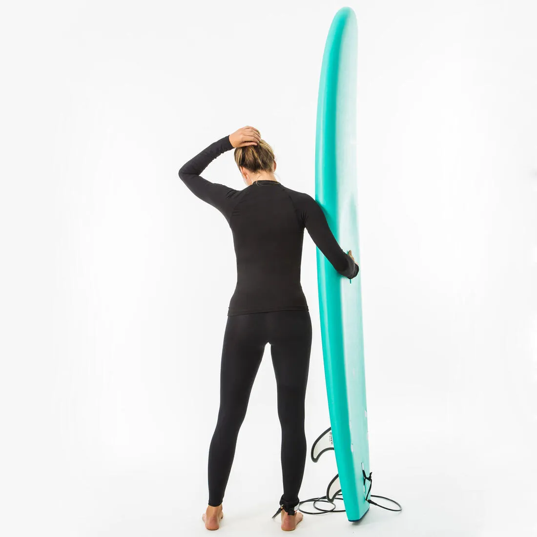 Women's Long Sleeve UV-resistant Surfing T-Shirt black
