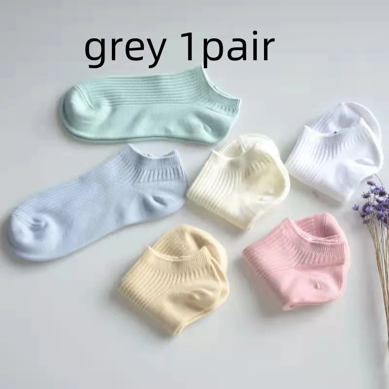 Women's Low-cut Athletic Socks Sweat-absorbent Short Waist Female Cotton Socks