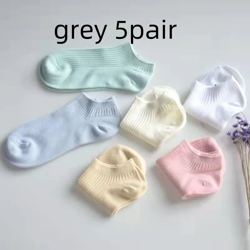 Women's Low-cut Athletic Socks Sweat-absorbent Short Waist Female Cotton Socks