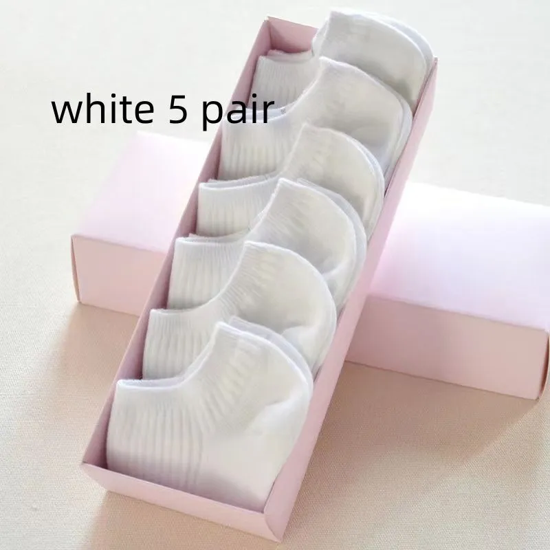 Women's Low-cut Athletic Socks Sweat-absorbent Short Waist Female Cotton Socks