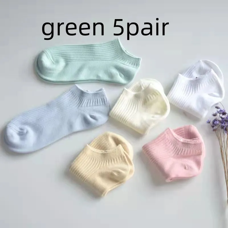 Women's Low-cut Athletic Socks Sweat-absorbent Short Waist Female Cotton Socks